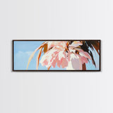 Palm Tree, Tropical, Sunset, Canvas Print, Coastal Wall Art, Beach Aesthetic, Summer Decor, Minimalist Art, Living Room Artwork