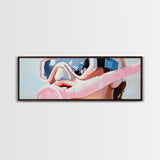 Scuba Diver, Snorkeling Art, Ocean Adventure, Canvas Print, Coastal Wall Art, Modern Beach Decor, Nautical Theme, Living Room Art