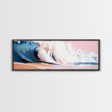 Ocean Wave, Coastal Beauty, Serene Seascape, Canvas Print, Beach House Wall Art, Nautical Theme, Living Room Decor, Modern Art Style