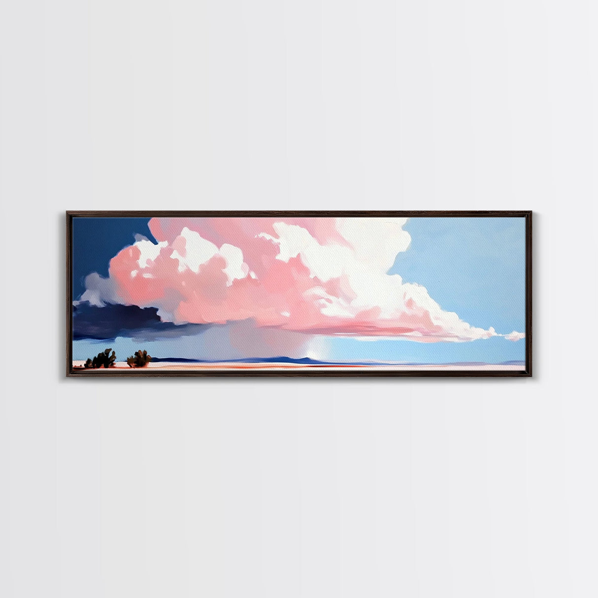 Stormy Sky Landscape, Dramatic Cloud Art, Modern Scenic Print, Nature Wall Art, Large Canvas Print, Minimalist Home Decor, Office Art