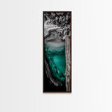 Abstract Landscape, Nature Wall Art, Modern Home Decor, Canvas Print, Blue Green Painting, Living Room Artwork, Large Wall Art