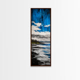 Serene Seascape, Coastal Landscape, Blue Ocean Painting, Canvas Print, Minimalist Wall Art, Living Room Decor, Modern Home Art