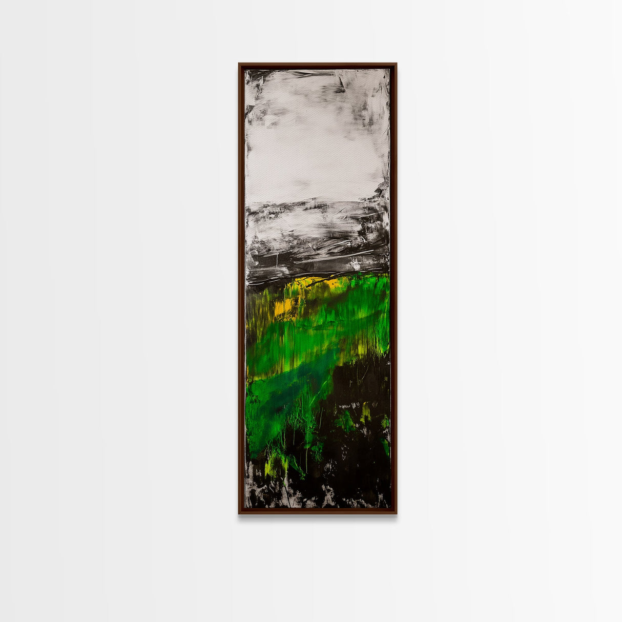Abstract Meadow, Green Fields, Contemporary Landscape, Nature Inspired Art, Textured Painting, Rustic Wall Decor, Canvas Print