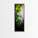 Vibrant Forest, Green Abstract Art, Nature Inspired Wall Decor, Framed Canvas Print, Rustic Home Decor, Boho Wall Art, Entryway Art