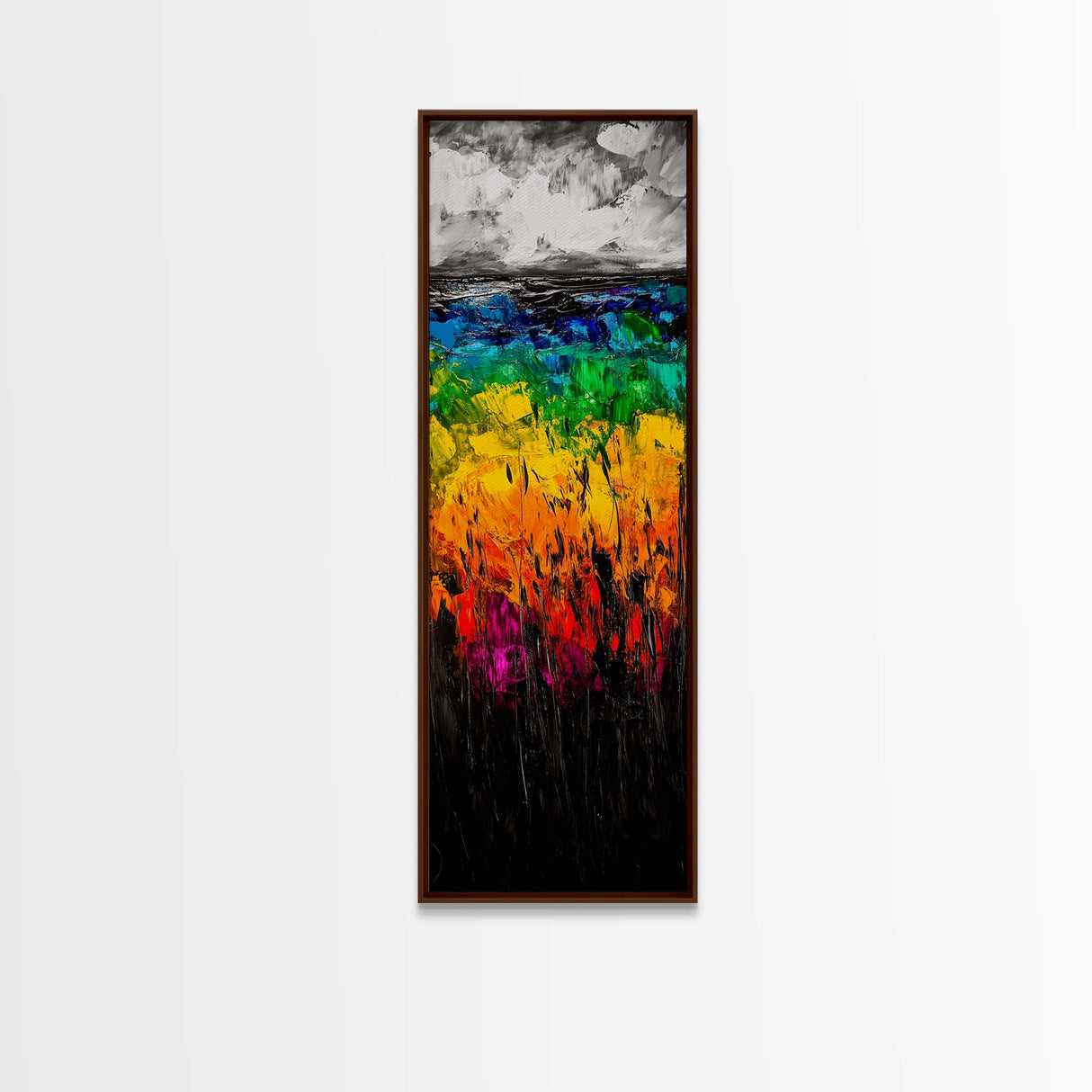 Reflective Waters, Nature Art, Framed Canvas Print, Tranquil Wall Art, Zen Home Decor, Living Room Artwork, Peaceful Landscape