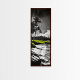 Beach Shore, Serene Seascape, Tranquil Ocean Art, Canvas Print, Coastal Wall Decor, Living Room Art, Soothing Home Decor