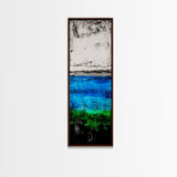 Ocean Horizon, Minimalist Seascape, Coastal Wall Art, Canvas Print, Tranquil Blue Tones, Beach House Decor, Modern Home Artwork