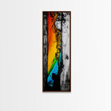 Surreal Vision, Futuristic Abstract, Black and White, Canvas Print, Contemporary Artwork, Living Room Decor, Modern Art, Mystical Vibes