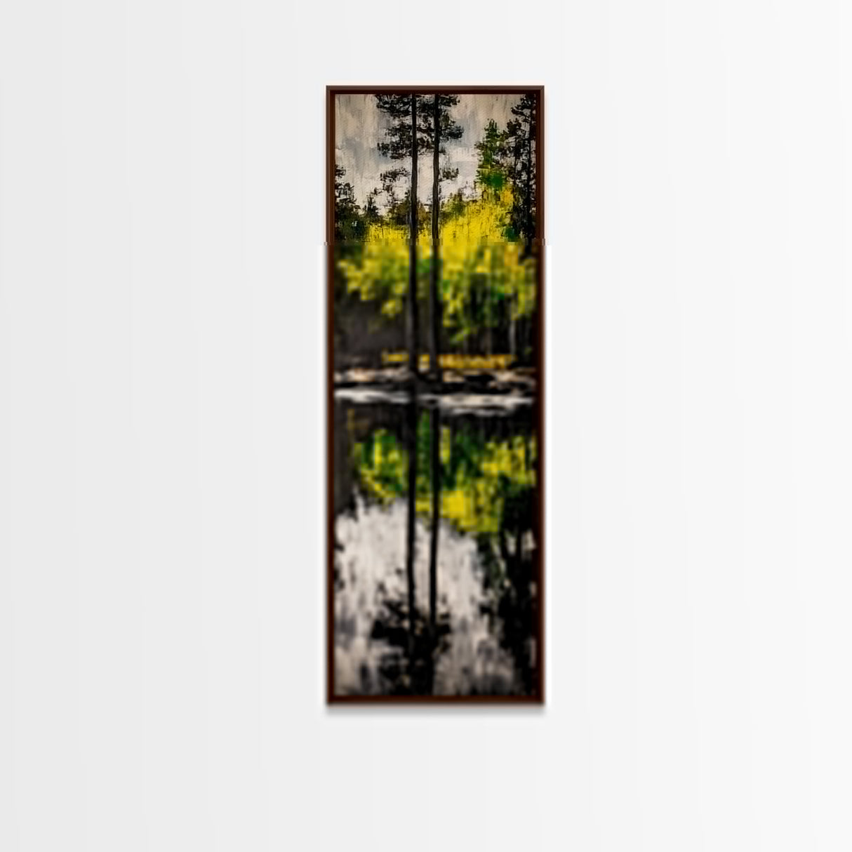 Reflection, Forest, Landscape, Canvas Print, Nature Wall Art, Tranquil Scene, Greenery Art, Serene Home Decor, Zen Office Artwork