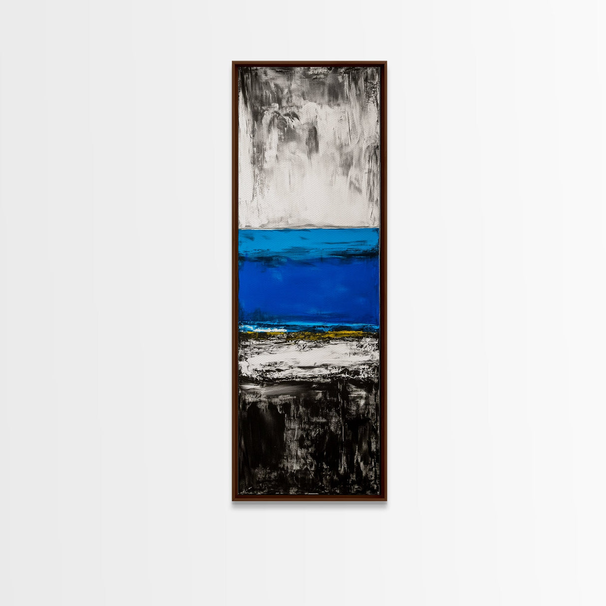 Abstract, Ocean, Horizon, Canvas Print, Contemporary Coastal Decor, Blue and Gold Art, Modern Living Room Wall Art, Minimalist Design