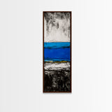 Abstract, Ocean, Horizon, Canvas Print, Contemporary Coastal Decor, Blue and Gold Art, Modern Living Room Wall Art, Minimalist Design