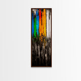 Dripping Paint Art, Abstract Modern Painting, Colorful Statement Wall Decor, Vibrant Home Accent, Unique Art Piece, Canvas Print