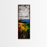 Colorful Fields, Abstract Landscape Art, Modern Nature Wall Decor, Vibrant Impressionist Painting, Living Room Wall Art, Canvas Print