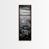 Ocean Depths, Coastal Art, Black and White Photography, Canvas Print, Beach Wall Art, Nautical Decor, Ocean Print, Modern Home Decor