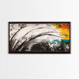 Abstract Waves, Modern Wall Art, Contemporary Painting, Minimalist Art, Framed Canvas Print, Living Room Decor, Unique Artwork