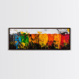 Vibrant Abstract, Colorful Texture, Bold Art, Framed Canvas Print, Boho Wall Art, Modern Home Decor, Statement Painting, Office Art