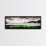 Stormy Beach, Coastal Landscape, Black and White, Canvas Print, Large Wall Art, Modern Home Decor, Bedroom Wall Art, Minimalist Aesthetic