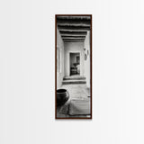 Southwestern Hallway, Adobe Texture, Earthy Decor, Desert Style, Rustic Design, Framed Canvas Print, Entryway Wall Art, Boho Home Vibes
