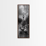 Duck Family, Wildlife Photography, Baby Ducks, Country Style, Canvas Print, Farmhouse Wall Art, Fall Animal Decor, Kids Room Art