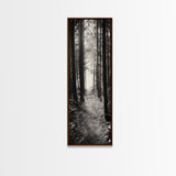 Forest Trail, Woodland Path, Light Through Trees, Nature Escape, Canvas Print, Cabin Wall Art, Cozy Autumn Home Decor, Bedroom Artwork
