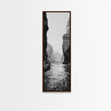Canyon River, Rugged Passage, Rock Formations, Canvas Print, Nature Explorer Decor, Living Room or Cabin Rustic Wall Art, Bathroom Art
