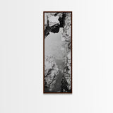 Tidal Pool, Coastal Rock, Still Water, Natural Texture, Framed Canvas Print Earth Tone Decor, Zen Bathroom Art, Modern Minimalist Nature Wall Print