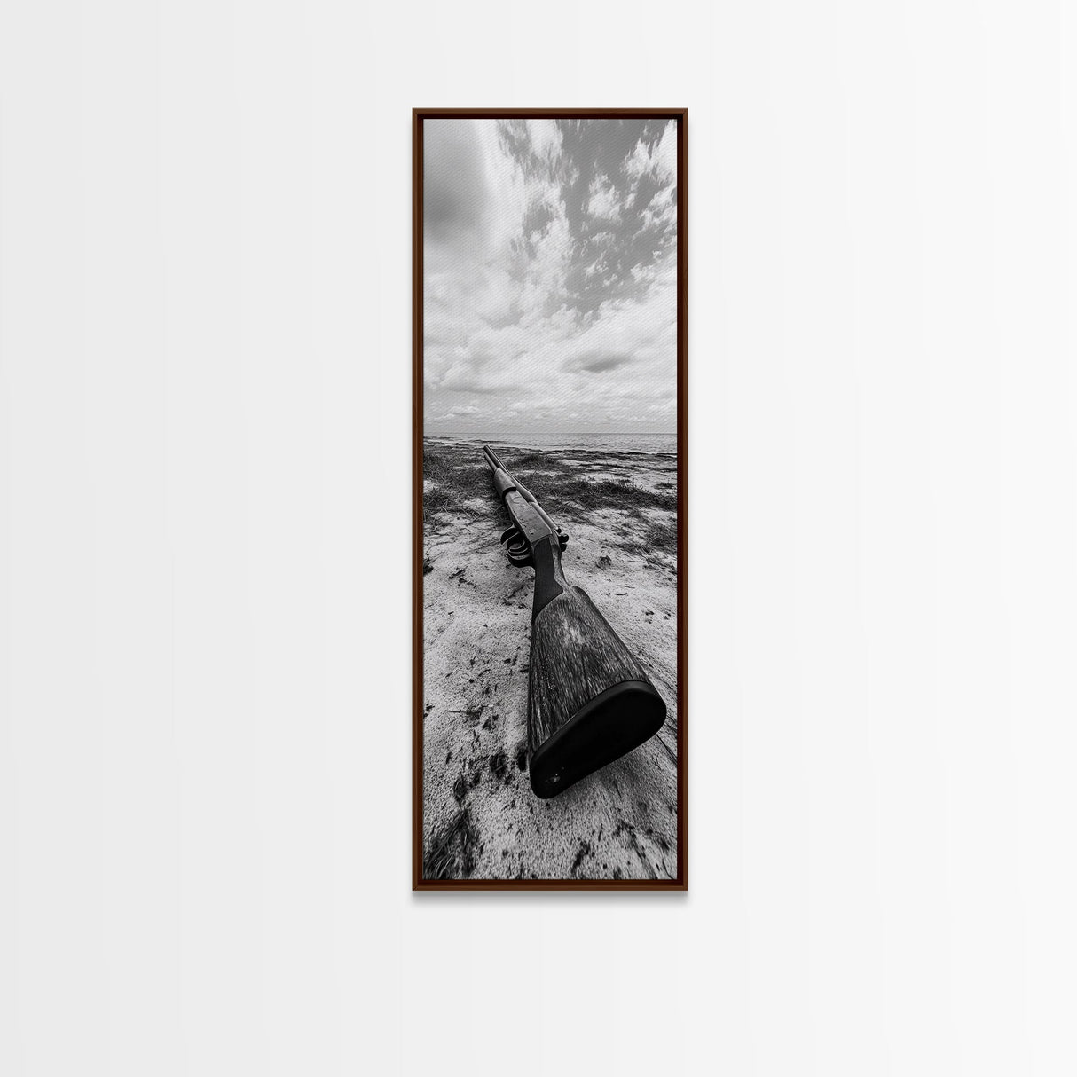 Shotgun Beach, Western Art, Coastal Edge, Canvas Print, Masculine Wall Decor, Cabin Style, Rustic Photography, Dramatic Sky