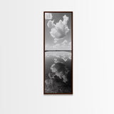 Cloud Reflections, Still Lake, Tranquil Waters, Sky Mirror Canvas Print, Minimalist Living Room Wall Art, Scandinavian Style Decor