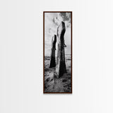 Coastal Decay, Metal Anchors, Beach Remnants, Nautical Texture Canvas Print, Industrial Entryway Wall Art, Rustic Coastal Style