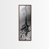 Surreal Tree Roots, Underwater Tree Art, Dreamy Forest Print, Nature Photography, Living Room Wall Decor, Framed Canvas Print