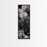 Desert Flower, Cactus Bloom, Southwest Charm, Bold Nature Art, Framed Canvas Print, Kitchen Wall Art, Boho Western Home Decor