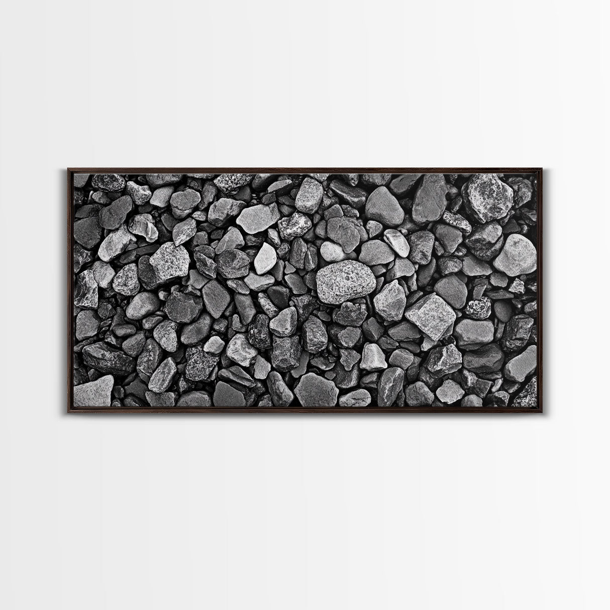 Natural Stone Texture, Dark Rock Pattern, Earthy Wall Background, Canvas Print, Office Wall Art, Modern Industrial Style, Minimalist Style