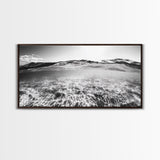 Ocean Surface, Sunlit Water, Sea Ripple, Underwater Light, Canvas Print, Modern Beach Art, Bathroom Wall Decor, Coastal Vibes