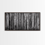 Rustic Wood, Weathered Planks, Barn Texture, Framed Canvas Print, Farmhouse Wall Art, Minimalist Rustic Decor, Kitchen Wall Art, Neutral Tones
