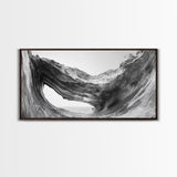 Ocean Cave, Textured Rock, Seaside Mystery, Canvas Print, Coastal Wall Art, Nature Photography, Bathroom Decor, Abstract Sea Cave