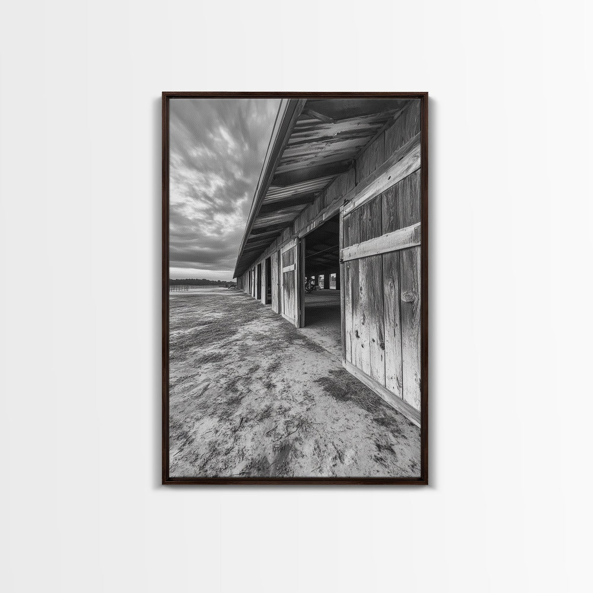 Rustic Barn, Weathered Wood, Country Charm, Canvas Print, Farmhouse Wall Art, Autumn Decor, Entryway Rustic Home Accent, Living Room Art