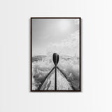 Kayak Splash, Adventure Paddle, Ocean Journey, Water Sports Art, Canvas Print, Office Wall Art, Outdoor Enthusiast Gift, boho wall decor