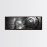Vault Door, Sci-Fi Tunnel, Futuristic Entrance, Secure Chamber, Framed Canvas Print, Office Decor, Industrial Wall Art, Modern Cyberpunk Style