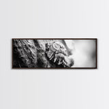 Tree Fungus, Natural Texture, Close-Up Growth, Wood Grain, Framed Canvas Print, Nature Wall Art, Boho Bedroom Decor, Botanical Print