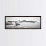 Cliff Coast, Rolling Hills, Seaside Bluffs, Canvas Print, dreamy landscape photography, light neutral living room art, tranquil office decor