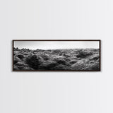 Volcanic Moss, Rugged Terrain, Icelandic Landscape, Wild Nature Scene, Canvas Print, Earthy Tones, Entryway Wall Art, Minimalist Adventure Art