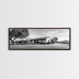 Spanish Ranch, Desert Landscape, Tranquil Home, Canvas Print, Southwestern Wall Art, Neutral Tones, Living Room Decor, Rustic Home Style