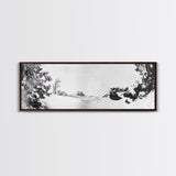 Snow Trees, Dreamy White, Winter Fantasy, Canvas Print, surreal landscape art, fantasy winter decor, magical room aesthetic, Christmas wall art