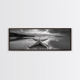 Starfish Beach, Moody Ocean, Calm Sunset, Canvas Print, coastal home decor, bathroom beach art, ocean lover gift, marine wall decor