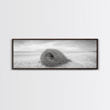 Tumbleweed Nest, Desert Beach, Natural Sculpture, Coastal Simplicity, Canvas Print, Modern Boho Wall Art, Neutral Home Aesthetic