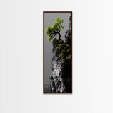 Tree of Life, Cliff Growth, Resilience Symbol, Nature Power, Framed Canvas Print, motivational office art, surreal landscape decor