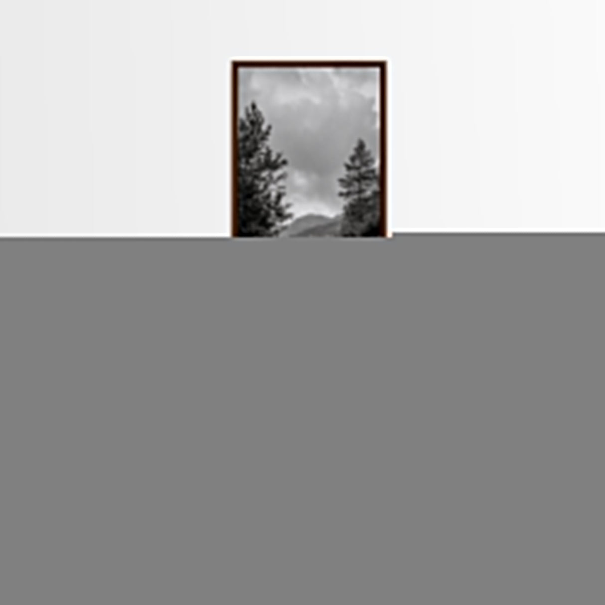 Waterfall Serenity, Mountain Stream Scene, Calming Nature Wall Art, Framed Canvas Print, Neutral Tones Decor, Bathroom or Spa Room Art