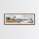 Bonaventure Island, Canada Watercolor Beach Print, Vacation Gift, Canada Wall Art, Beach Painting, Beach Decor, Beach Painting