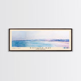 Botany Bay, United Kingdom Watercolor Print, Vacation Gift, United Kingdom Wall Art, Beach Painting, Beach Decor, Large Wall Art, Wood Frame Art