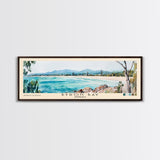Byron Bay, Australia Watercolor Beach Print, Vacation Gift, Australia Wall Art, Beach Painting, Beach Decor, Beach Painting